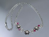 1980's Rhinestone Necklace with Roses