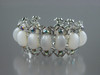 MoonGlow Lucite Bracelet with Enamel Leaves and Rhinestones