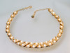 Golden Trifari Necklace with Faux Pearls