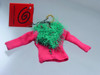 Michael Simon Fuchsia Pink Tiny Sweater Christmas Ornament