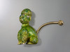 ART Poodle Pin with Moveable Tail