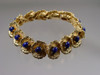 Vintage Panetta Glass Lapis Bracelet