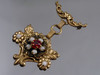 Victorian Revival Dangle Heraldic Brooch