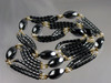 1990's Hematite & Pearls Necklace