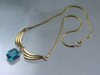 Snake Chain Deep Marine Blue Simmons Necklace