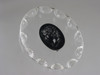 Vintage Carved Scalloped Edge Lucite Cameo Brooch