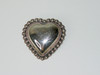 1980's Mexican Sterling Puffy Heart Brooch