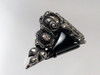 Germany Sterling Onyx Marcasite Dress Clip