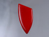 Red Bakelite Shield Dress Clip Pin