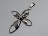 Jesus with Crown of Thorns Cross Taxco Sterling Pendant