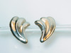 1980's Mexican Sterling Puffy Earrings