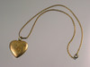Signed WH 12K Gold Filled Heart Locket Necklace
