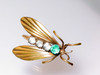 Aqua Blue Czechoslovakia Brooch