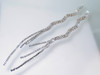 Long Wavy Post Earrings