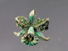 rhinestone iris pin