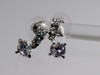 Vintage Petite Dangle CZ Post Earrings