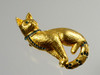 Cat Brooch Montana Blue Rhinestones