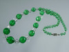 1930's Green Crystal Necklace