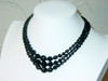 Multi Strand Black Choker Necklace