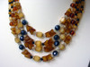 Germany Art Glass Multi Strand Necklace