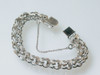Back View Marked Rhythm Sterling and Sterling on Jump Ring of Safety Chain