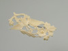 Antique Victorian Carved Bone Brooch