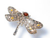 Modern Monet Pin Marquise and Faux Marcasites