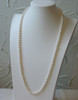 Estate Opera Length Cultured Pearl Necklace 14K Clasp