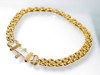Bold Chunky Nina Ricci Golden Necklace