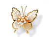 Monet Rhinestone Butterfly Pin