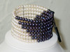 Multi-strand Freshwater Pearl & Sterling Bracelet
