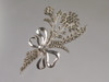 Retro Marcasite Floral Bouquet Pin