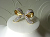 Crystal Bow Pin Swarovski Swan