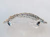 Arched crystal barrette