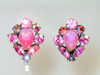 Regency Rhinestone Clip Earrings