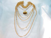 5 strand locket necklace by Citation