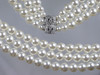 1980 Triple Strand Faux Pearl Necklace