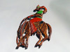 Vintage Cowboy Bucking Bronco Horse Brooch Vintage Cowboy Bucking Bronco Horse Brooch