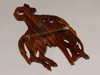 back of carved wood horse brooch back of carved wood horse brooch