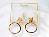 Vendome large hoop earrings on original card