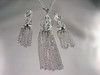 Monet Filigree Tassel Pendant Necklace & Earrings