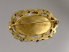 C clasp back on antique brooch