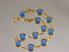 Blue Crystal Bracelet signed Swarovski