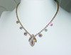 1960's Halo Arc Marquise Necklace