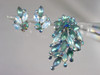 Coro Moonglow Rhinestone Brooch Earrings