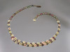 1950's Leru Floral Rhinestone Necklace