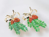 Gerry's Christmas Pine Boughs Pair of Brooches