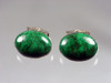 Large Malachite Sterling Cufflinks