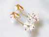 AB Crystal Cluster Clip Earrings