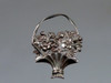 Beau Sterling Basket Brooch